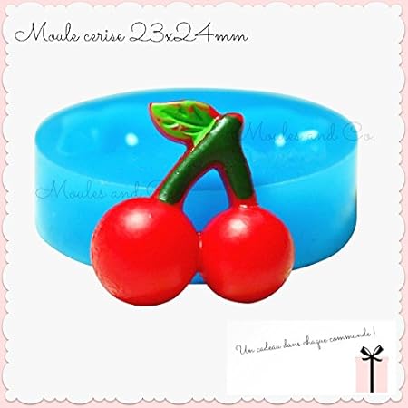 Molde silicona pasta Fimo Fruit cerezas (23 x 24 mm): Amazon.es: Hogar