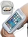 Samsung Armband, iMangoo Galaxy Note 4 Armband Sports Running Pouch Note 8 Armbands Gym Wrist Bag Touchscreen Sleeve Key Holder Moto G5 Plus Wallet Case Arm Band for Samsung LG MOTO Smartphone Grey