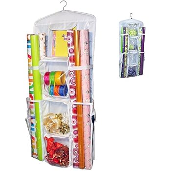 upright gift wrap storage