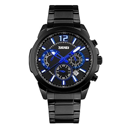 Skmei Full Stainless Steel 50 M Waterproof Chronograph Watch for Men