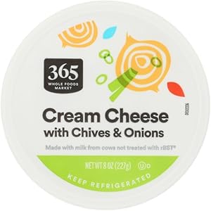 365 By Whole Foods Market, Cream Cheese Spread, Onion & Chive, 8 Ounce