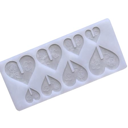 Molde de silicona en forma de corazón con rosas para tartas ...