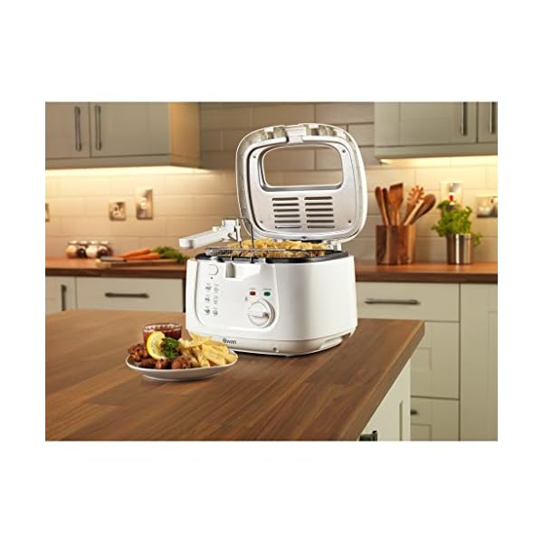 Swan-SD6080N-25-Litre-Deep-Fat-Fryer-with-Viewing-Window-Easy-Clean-Adjustable-temperature-control-1800-W-White Swan SD6080N 2.5 Litre Deep Fat Fryer with Viewing Window, Easy Clean, Adjustable temperature control, 1800 W, White