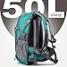 OutdoorMaster Hiking Backpack 45L - w/Waterproof Cover - Light Green