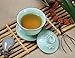 Home tea Celadon carp teacup/coffee cup/gaiwan(with lid and saucer) 120ml