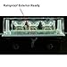 DT MOTO™ Green White 54x LED Emergency Vehicle Warning Deck Grille Dash Visor Lights - 1 set
