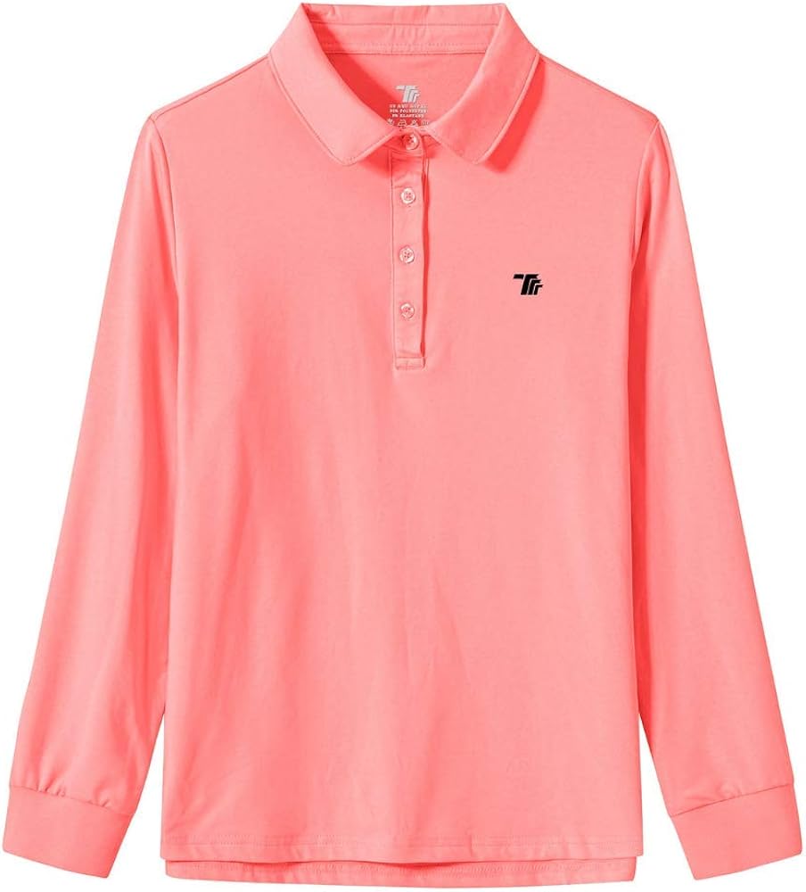 AIRIKE Golf Polo Shirts for Women Long Sleeve Colourful Quick-Dry Workwear & Activewear-Womens Athletic Apparel at  Women’s Clothing store
