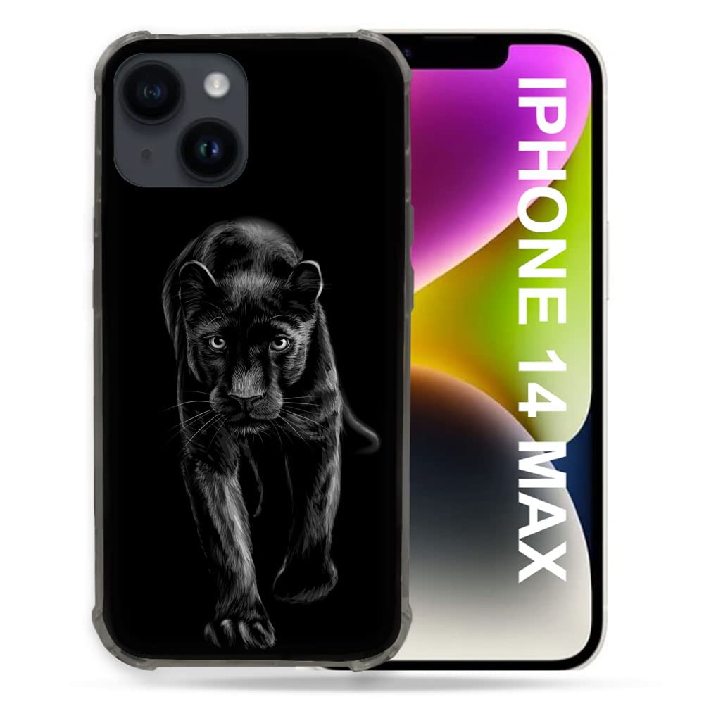 Cokitec Iphone 14 Plus (6.7) Case Animal Black Panther