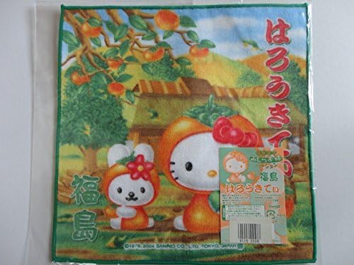 Amazon ご当地キティ ハローキティ プチタオル 福島限定 みしらず柿 サンリオ アニメ 萌えグッズ 通販