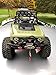 Que-T Steel Front Bumper with Winch Mount Shackles and LED Light Set for 1/10 Axial SCX10 II 90046 RC Model Crawler Car #A (Front Bumper)