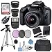 Canon EOS 4000D (Rebel T100) Digital SLR Camera w/ 18-55MM DC III Lens Kit (Black) with Accessory Bundle, Package Includes: SanDisk 32GB Card + DSLR Bag + 50” Tripod + Ultimate Deals Cloththumb 4
