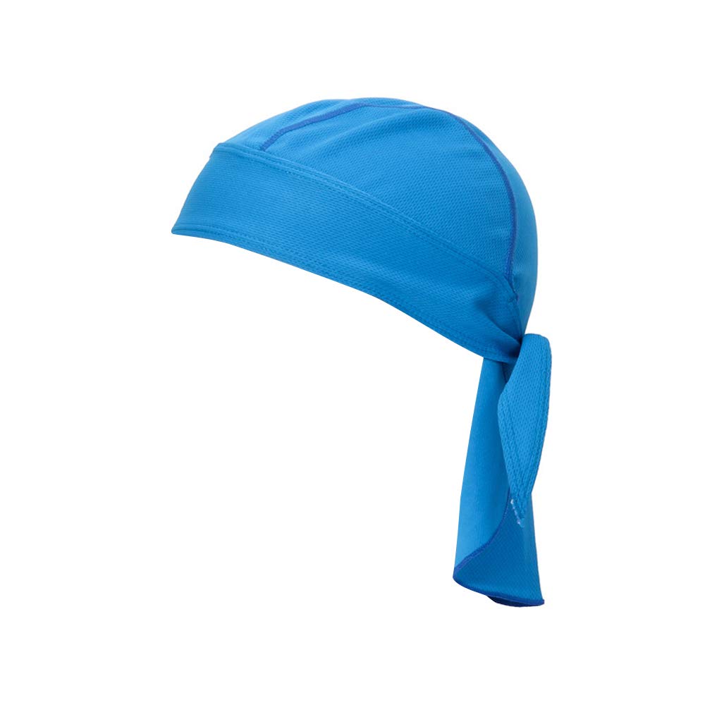 TOPTIE Do Rag Cycling Pirate Hat Cooling Helmet Liner Skull Cap Headwear-Blue