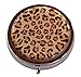 Leopard Round Three Compartment Pocket/Purse/Travel Pill Box Case