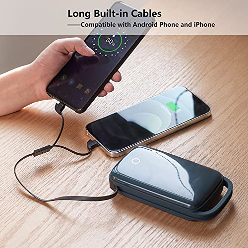 iWALK Portable Charger 20000mah 18W PD Power Bank with Built in USB C