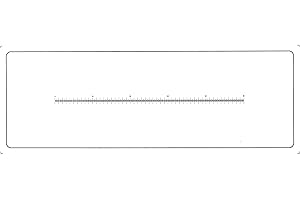 TOSUKKI Micrometer, 0.1mm Microscope Reticle, 50mm Metal & Plastic Ruler, Simple Construction