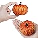 Supla 10 Pcs Artificial Pumpkins 60 PCS Lifelike Maple Leaves Small Pumpkins Bulk Wreath Craft Harvest Halloween Pumpkins Thanksgiving Centerpieces Autumn Wedding Decor