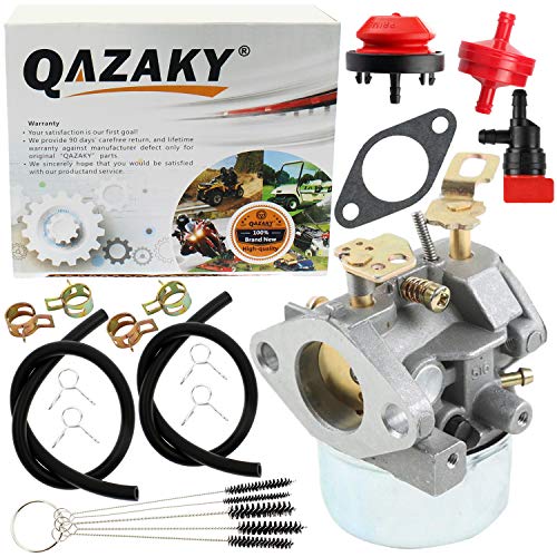 QAZAKY Carburetor Replacement for Tecumseh 640349 640052 640054 640058 640058A HMSK80 HMSK85 HMSK90 HMSK100 HSMK110 LH318A LH358SA 8HP 9HP 10HP Snowblower Generator Chipper Shredder Carb 50659 520926