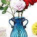 Sunkey Glass Vase Elegant Flower Vase for Centerpiece Home Decor Navy Blue