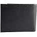 Alpine Swiss Mens Leather Wallet 2-In-1 Bifold Flip up Removable Card Case Black