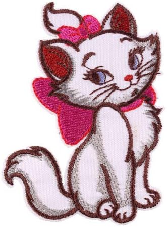 Aristocats Marie Iron on Sew on Embroidered Badge Applique Motif Patch from PatchWOW