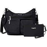 Baggallini Modern Everywhere Crossbody Bag for Women 11x9x4.5 Rfid Hobo Bag