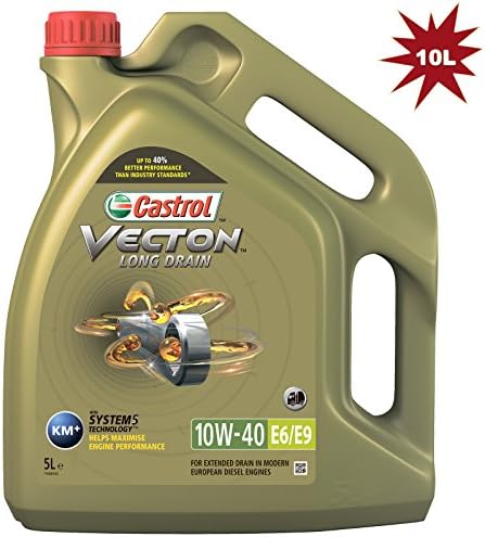 Castrol Vecton Long Drain 10W-40 E6/E9 Trucks and Buses Engine Oil - 10 Litre
