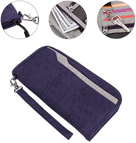 Zoppen RFID Travel Passport Wallet & Documents Organizer Zipper Case with Removable Wristlet Strap 6 Zoppen RFID Travel Passport Wallet & Documents Organizer Zipper Case with Removable Wristlet Strap