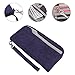 ZOPPEN Passport Holder Family Women/Men, Travel Wallet RFID Passport Wallet Travel Essentials Documents Organizer Zipper Case with Removable Wristlet Strap, Purple