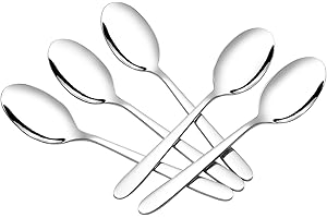 Kekow 12 Piece Stainless Steel Dinner Spoons, 8.18-INCH, F