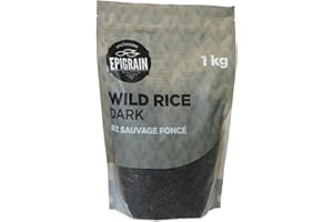 Epigrain Black Wild Rice, 1Kg (2.2lbs) | Extra Large Grains, Pure, Antioxidant Rich