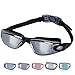 Unisex Adult Swimming Goggles For Men And Women, Anti-fog, UV-Protection, Watertight, Wide Large Frame and Mirrored Lens Youth Swim Goggles