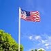 20' Aluminum Sectional Flag Pole Kit with 3 By 5 Foot Us Flag