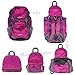 G4Free Large 40L Lightweight Water Resistant Travel Backpack/Foldable & Packable Hiking Daypack(Purple/Red)