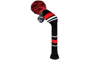 Scott Edward Golf Cover 1Pcs for Driver Fairway or Hybrid Knitted Elastic Yarn Double Layers Big Pom Protect Golf Head Perfec