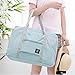 hopesport Women's Bag with Nice Sized Zipper Pocket in Front Weekend and Overnight Travel Duffle, Blue
