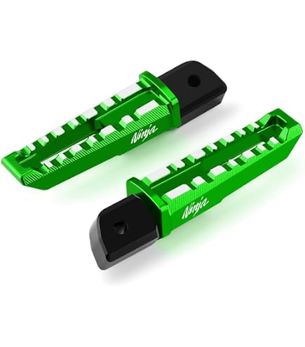 360° Rotating Passenger Foot Pegs For Kawasaki Ninja 400, 500, 650, ZX6R, ZX10R, H2 SX - Adjustable Footrests