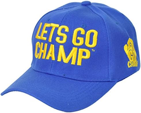 Lets Go Champ Shannon Briggs Cannon Boxer Blue Curved Bill Hat Cap Adjustable