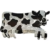 Novelty Cow Claw Clips,Acrylic Hair Clip for Women,Funny Hair Clip,Fashion Claw Clips