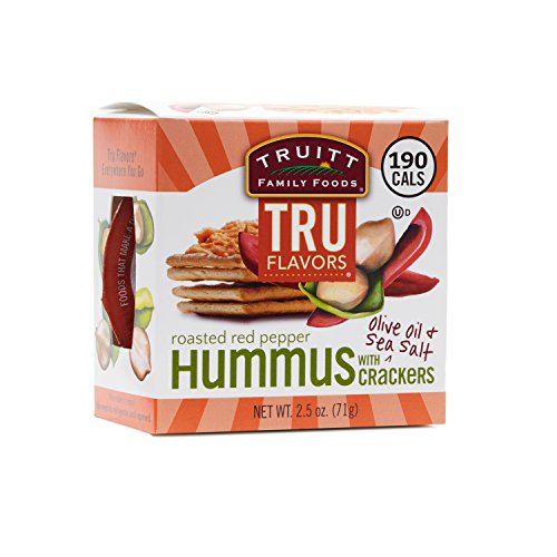 Truitt Family Foods Tru Flavors Roasted Red Pepper W/Crackers Snack Pack, 2.5 Ounce, 12 Pack