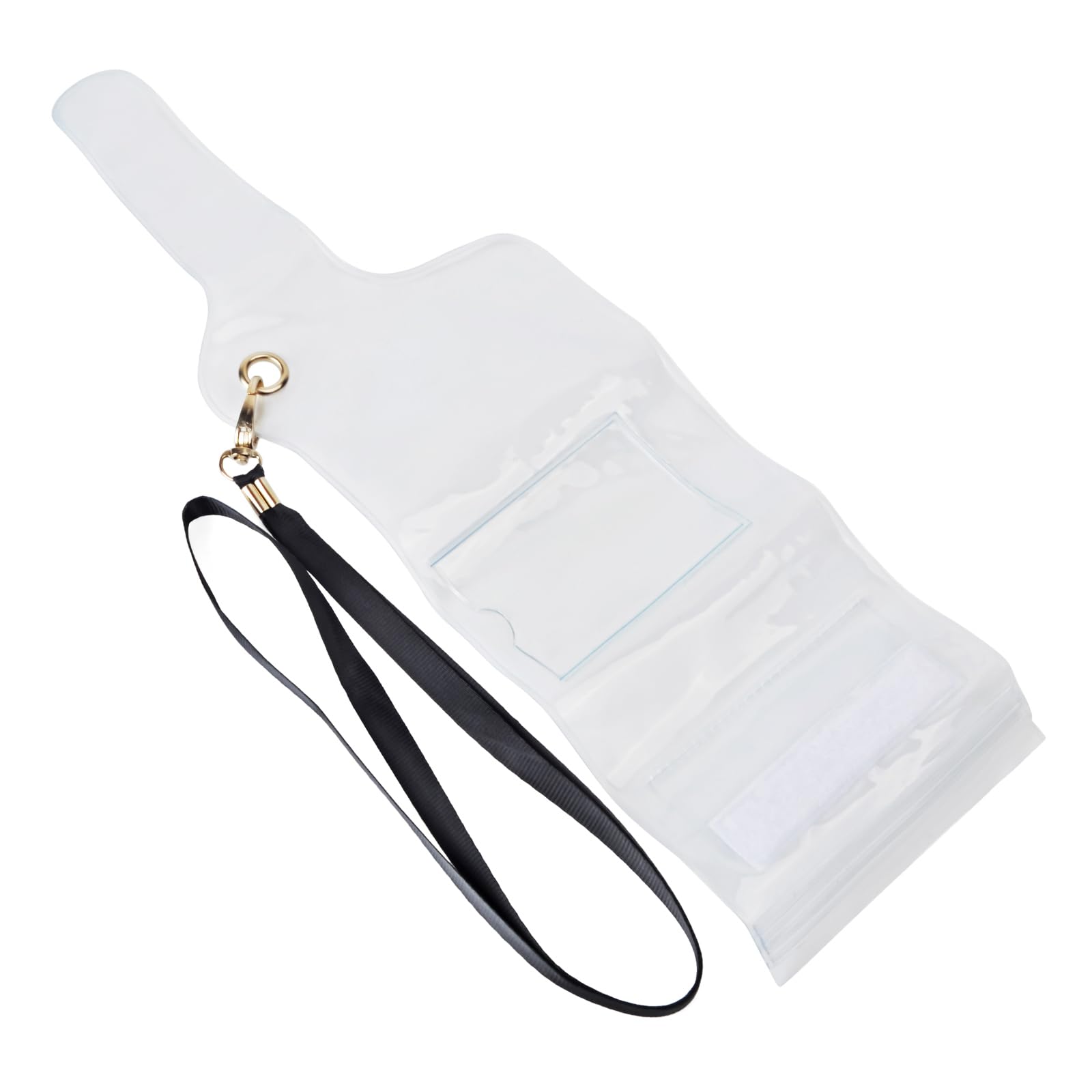 HYS Universal Protective Case Compatible for Baofeng Motorola Retevis Kenwood TYT Walkie-Talkie, Transparent Case, Waterproof Protective Case with Drawstring (1 Pack, Transparent)