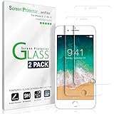 amFilm iPhone 8, 7, 6S, 6 Screen Protector Glass, amFilm Tempered Glass Screen Protector for Apple iPhone 8, 7, iPhone 6S, iPhone 6 [4.7"inch] 2017 2016, 2015 (2-Pack)