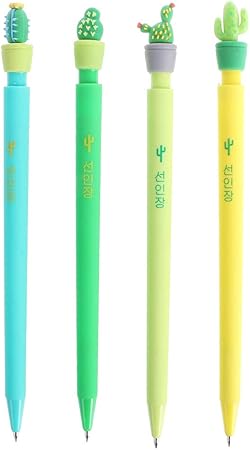 Amazon Carise 0 5mm かわいいサボテンプラスチックシャープペンシル自動ペン かわいい文房具ギフト シャープペン 文房具 オフィス用品