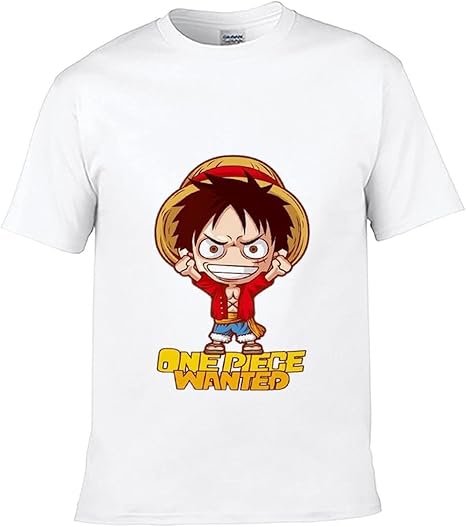 Amazon Co Jp ワンピース 子供用tシャツ3 9歳の男の子と女の子のtシャツキッズコットンカジュアル半袖快適なトップス White ワンピース2 かわいい漫画のアニメパターン M ホーム キッチン