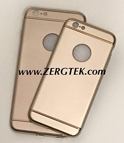 iPhone 6s, 6 Plus Case, 3 In 1 Ultra Thin and Slim Hard Case Coated Non Slip Matte Surface with Electroplate Frame for Apple iPhone 6 Plus and iPhone 6S (4.7"/5.5'') -- GOLD