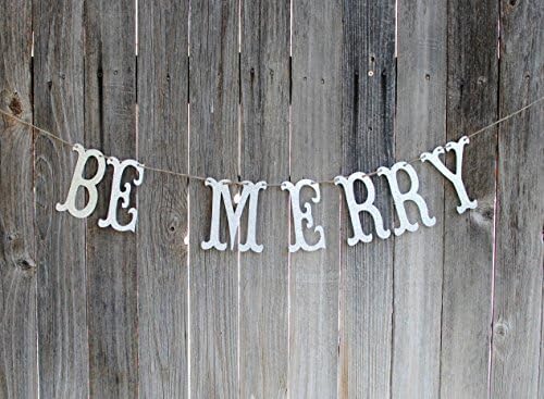 Be Merry Glitter Banner