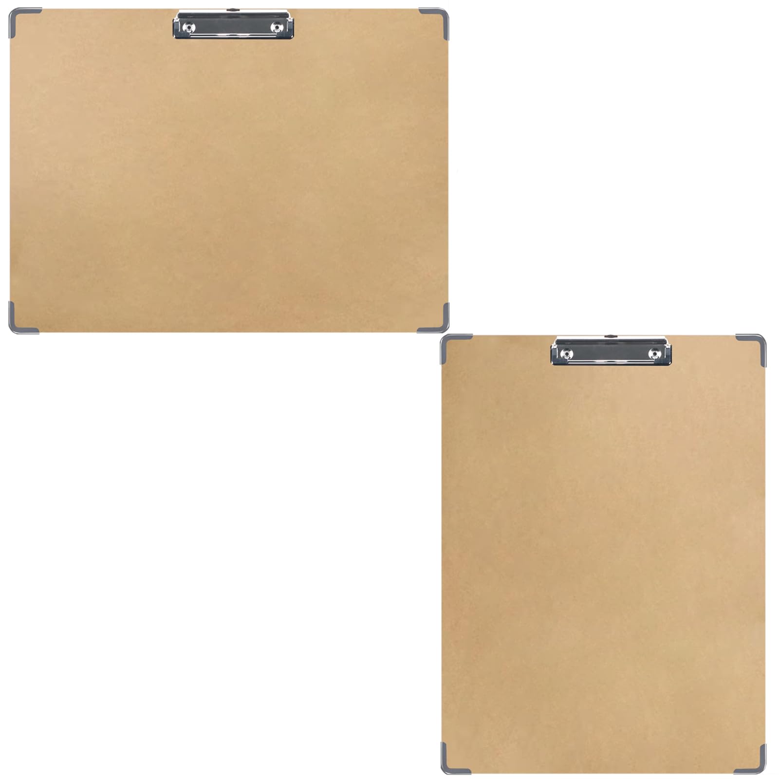 A3 Clipboards with Low Profile Clip, Horizontal and Vertical Wood Clipboard for Drawing Sketching Art Classroom Office Supplies