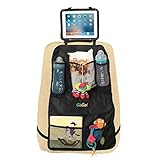 Car Backseat Organizer for Kids With Tablet Holder- Multi Purpose Back of Seat Protector Keeps Your Vehicle Neat- Plenty Storage Pockets - Must Have Travel Accessory