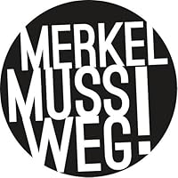 Aufkleber: Merkel muß weg 100 St. Schwarz