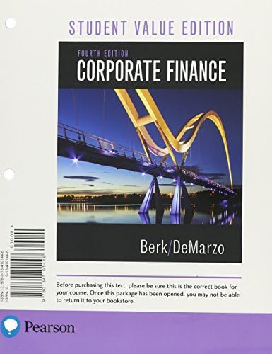 Corporate Finance, 6th edition: Jonathan Berk: 9780137845026