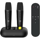Puremic K3 Karaoke Machine with 2 Mics,Millions of Free Songs (English/Spanish/Tagalog/Chinese/French/Portuguese/Italian/Korean/Vietnamese...) Home Karaoke System for TV &amp; Projector